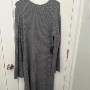 ELOQUII long sleeved knit maxi dress